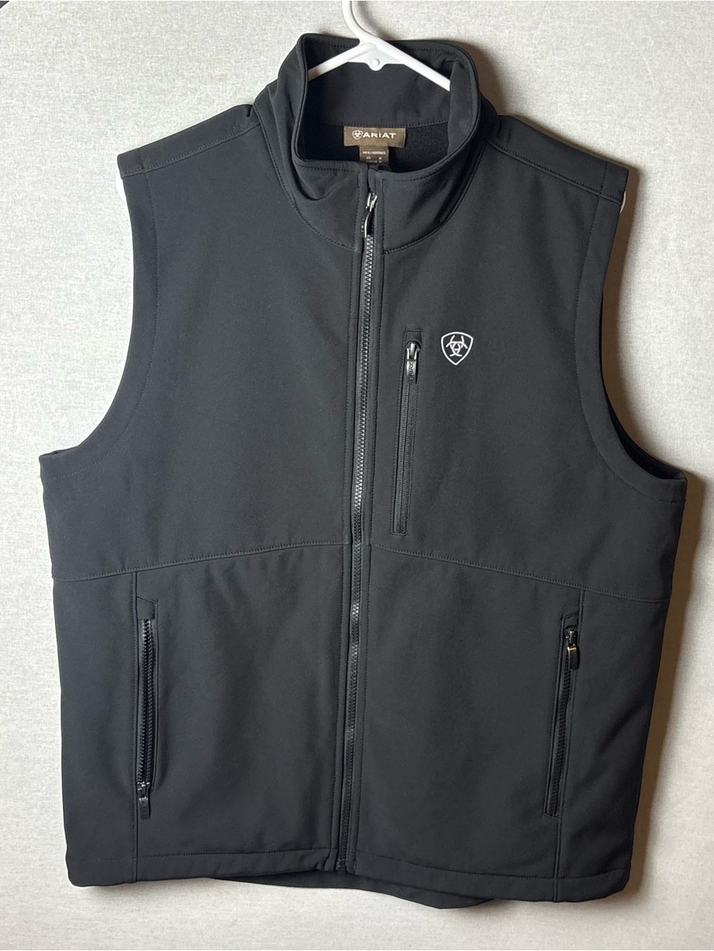 Ariat Logo Softshell Vest Black Mens Medium